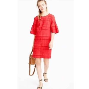 J Crew Flutter Sleeve Shift Dress